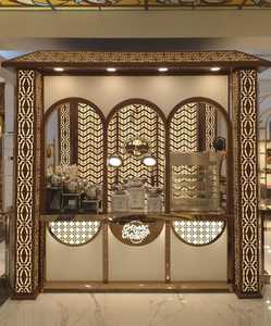 Table de buffet argentée en acier inoxydable pour mariage derniers comptoirs de nourriture élégants de mariage nouveau design comptoirs de nourriture de mariage - Product Image 5