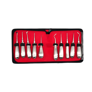 Equipos Dentales, Kit de 10 Elevadores Luxatorios y Juego de Elevadores Radiculares para Cirugía de Extracción Dental - Product Image 1