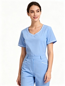 Nursing Medical <b>Scrubs</b> Uniforms <b>Sets</b> Fashionable Nursing Round Neck Medical <b>Scrubs</b> Short Sleeve Top Jogger <b>Sets</b> <b>Scrub</b> <b>Sets</b> - Product Image 4