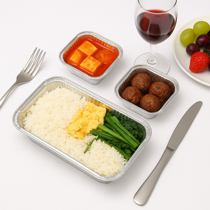 Usine directe du Vietnam 230ml conteneurs de papier d'aluminium jetables et conteneurs de papier d'aluminium recyclables en vrac - Product Image 1