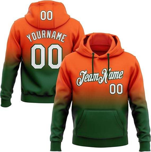 Sweat à capuche unisexe en coton 100% à impression numérique et sublimation, coupe ample, logo personnalisable sur le devant - Product Image 2