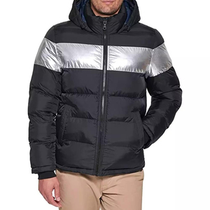 Veste Puffer Vente en gros Logo personnalisé OEM Veste d'hiver imprimée de haute qualité pour hommes Veste bulle Puffer avec poches - Product Image 6