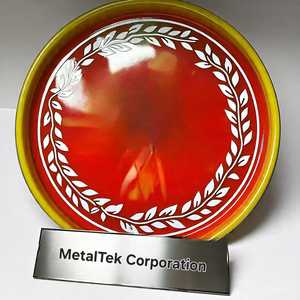 Bandeja de servir con estampado de hojas elegante hecha a mano, organizador elegante multiusos, colores personalizados para aperitivos y bebidas, bandejas decorativas - Product Image 3