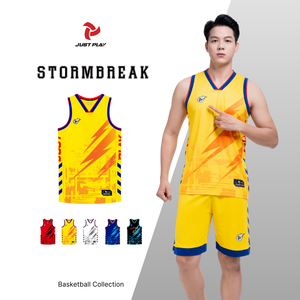 Precio de fábrica de alta calidad personalizado baloncesto Jersey conjunto transpirable deportes uniforme caliente de moda OEM mayorista STORMBREAK JP - Product Image 3