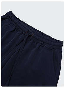 กางเกงขาสั้นผู้ชายผ้าแคนวาสคอตตอน 100% สไตล์ไฮสตรีท เอวยางยืด ระบายอากาศดี มีกระเป๋า เหมาะสำหรับใส่ลำลองช่วงฤดูร้อน  รับสกรีนโลโก้ - Product Image 6