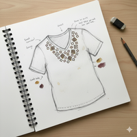 T-shirt d'été blanc uni en jersey pour femme avec accents de sequins, en coton respirant, col en V, manches courtes, vente en gros