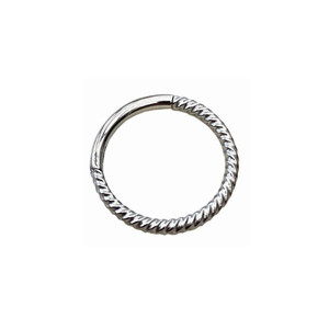 Pendientes de Aro Hipoalergénicos con Anillo Trenzado de 8mm-1.2mm para Mujer - Product Image 1