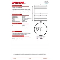 Bidon cylindrique en fer blanc personnalisable 300 mm pour peinture, capacité 14-27,8 L, avec poignée et trou de vidange, marque LIMEA-FISMA, Italie