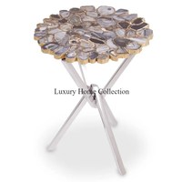 Feuilles Design Mosaïque Perlée 100% Nacre Design Exclusif Luxueux Qualité Vente Chaude Tables Basses Fourniture De Meubles