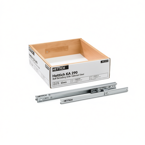 Hettich KA 290 Ball Bearing Slide Galvanized Steel Nominal Length 310-450 mm 20 kg Capacity for Cabinet Organizers - Product Image 3