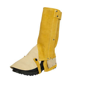 Cuir de vachette résistant à la chaleur guêtres de soudage protecteurs de botte couvre-chaussures de soudage couvre-pieds de sécurité à faible quantité minimale de commande - Product Image 2