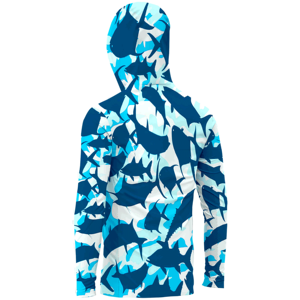 Custom Breathable UPF 50+ <b>UV</b> Protection Long Sleeve Hooded <b>T</b>-<b>Shirts</b> Men and Women Outdoor Sun Protection All-Day Outdoor Wear - Product Image 6