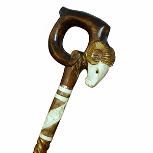 Bastón de Madera Moderno Pulido Artesanalmente, Bastón de Senderismo Ecológico, Bastón Tallado para Caminar, Duradero para Hombres y Mujeres - Product Image 4