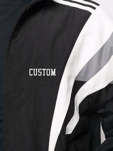 Custom Solid <b>Zip</b> Windbreaker Nylon Tracksuit Heavyweight <b>Hooded</b> Breathable High Quality Regular Fit Jacket Pants Set Winter - Product Image 4