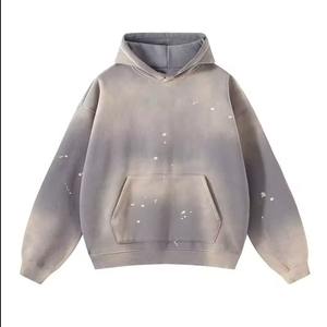 Sudadera con Capucha Extra Grande para Hombre con Logotipo Personalizado, Felpa Francesa, Lisa, de Alta Calidad, Lavada al Ácido, Estilo Vintage - Product Image 5