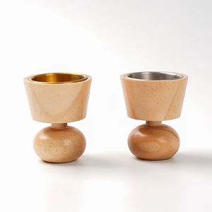 Brûleur Bakhoor islamique moderne Support de Oud enveloppé personnalisé haut de gamme avec accents dorés - Product Image 1