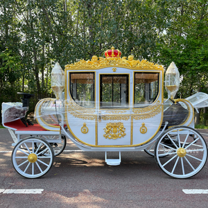 Calèche électrique de luxe Calèche royale à chevaux Transport spécial Wagon de mariage Calèche à chevaux - Product Image 5