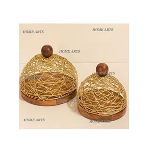 Soporte de pastel de madera y hierro de diseño maravilloso Soporte de fechas de postre de forma redonda de calidad superior para los más vendidos - Product Image 5