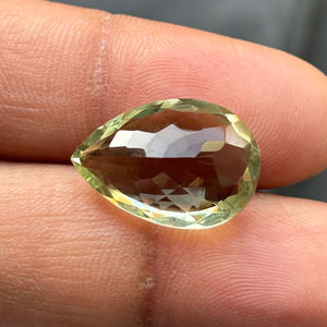 Fabricant indien direct vert aigue-marine à facettes coupe poire poli pierres précieuses en vrac fabrication de bijoux laboratoire synthétique créé - Product Image 6