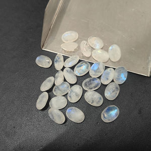 26 Pc de pierre de lune arc-en-ciel naturelle 10x7.5mm facette ovale 56.1 Cts Iroc ventes bleu feu pierre de lune pierres précieuses en vrac coupe US $38.47 - Product Image 2