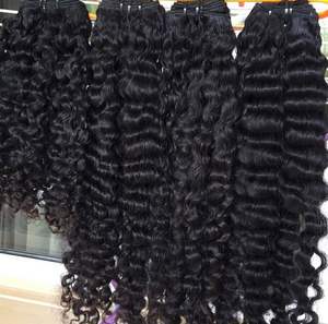 Vente en gros 10A paquets de cheveux indiens vierges bruts non transformés de haute qualité vison vendeurs d'usine d'extensions de cheveux humains - Product Image 1