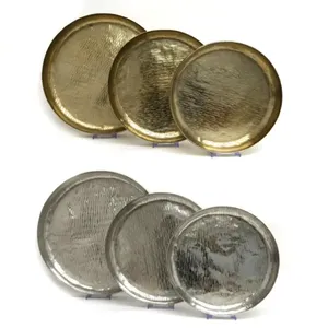 ถาดสี่เหลี่ยมสแตนเลสสตีลดีไซน์ใหม่ถาดเสิร์ฟสีเงินหลากสีสำหรับกระทะอบขนมดีไซน์ใหม่สุดหรู - Product Image 5