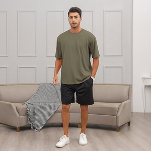 Suministro Directo de Camisetas Lisas de Algodón 100% Pesado, Corte Holgado, Cuello Redondo, Mangas Regulares, Bajo Costo, Para Todo el Año, Estilo Hip Hop - Product Image 5