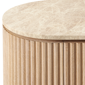 Mesa Consola de Madera, Mueble Lateral Acanalado, Aparador de Almacenamiento para Sala de Estar, Villa u Hotel - Product Image 6