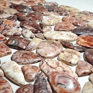 Cabujón de jaspe de ojo de pájaro verde de grado AAA de alta calidad 100% piedras preciosas mexicanas naturales forma de mezcla piedras preciosas sueltas de la mejor calidad - Product Image 3