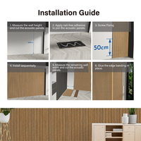 Paneles Acústicos de Madera, Paneles Decorativos Absorbentes de Sonido de MDF y Fieltro de Roble, Paneles de Reducción de Ruido para Estudio y Oficina