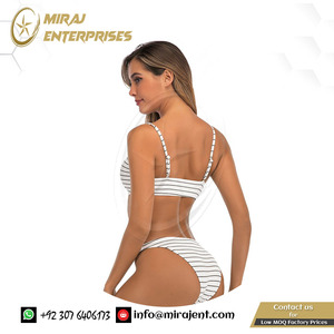 ผู้หญิง Push-Up ต่ําเอวว่ายน้ําชุดบิกูินี่ Beachwear ชุดว่ายน้ําชุดว่ายน้ําบิกินี่ Mujer เซ็กซี่ลายแยกชุดว่ายน้ํา