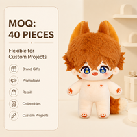 Peluche personnalisée renard mini 10 cm, personnage animal aux poils orange, jouet en peluche doux, OEM ODM, vente en gros