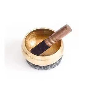 Cuencos Tibetanos de Latón para Cantar, Estilo Budista, Set de Meditación y Yoga, Exportador Indio, Alta Calidad, Escultura Moderna Pulida - Product Image 5
