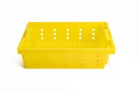 Bacs de palettes robustes, empilables, emboîtables et recyclables, caisses à légumes ventilées, bacs à poisson en plastique HDPE maillé, cordes d'emballage
