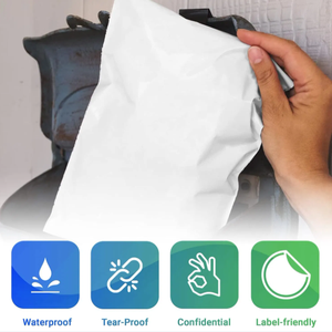 Sac postal léger en fourrure d'épaisseur personnalisée poignée de transport en plastique solide expédition sécurisée offre une excellente protection contre les dommages - Product Image 6