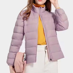 New Style Hot Bomber <b>Jacket</b> for Women Custom Waterproof Winter Outdoor Stand Collar Button Closure Cotton & Nylon Lining - Product Image 2