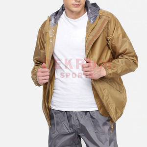 Chaqueta de lluvia para hombre cortavientos al por mayor de estilo caliente, chaqueta impermeable para hombre, chaqueta de lluvia transpirable para hombre - Product Image 4