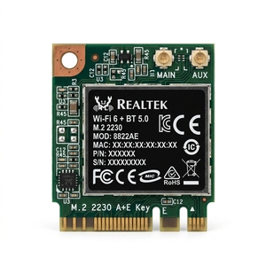 Module sans fil Realtek RTL8822 WiFi 6 + 5.0 Interface M.2 - Product Image 1