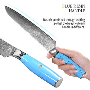 Cuchillo de Chef de cocina de acero de Damasco personalizado al por mayor con mango de cuchillo hecho a mano nuevo servicio OEM ODM - Product Image 5