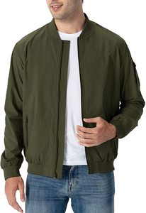 Veste d'hiver matelassée décontractée en toile brillante pour hommes, modèle 2025, avec col montant, fermeture éclair et logo frontal, à capuche – Vente en gros - Product Image 4