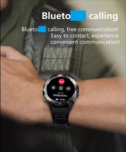 Montre connectée YK06 pour hommes, grand écran rond de 1,53 pouce, appels Bluetooth, étanche IP67, moniteur de fréquence cardiaque, montre connectée de sport, Reloj Inteligente - Product Image 4