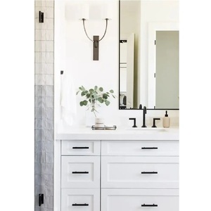 Meuble-lavabo sur pied à prix raisonnable OEM combinaison de meuble-lavabo de salle de bain en contreplaqué/MDF/PVC durable multicolore de conception moderne du Vietnam - Product Image 4