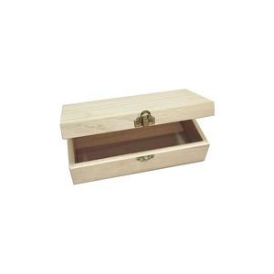 Caja de almacenamiento de joyería de madera maciza de alta calidad para pendientes de mujer anillos joyero forma rectangular caja de madera de regalo Premium - Product Image 5