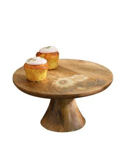 Soporte para pasteles de madera de mango, diseño floral, nuevo y de lujo, muy vendido. - Product Image 3
