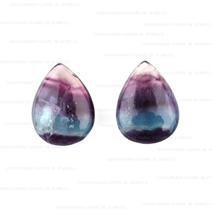 High Quality Natural <b>Purple</b> Fluorite Quartz 10x14mm Pear Shape Briolette High Polished Calibrated Loose Pendant Making Supplies - Product Image 5