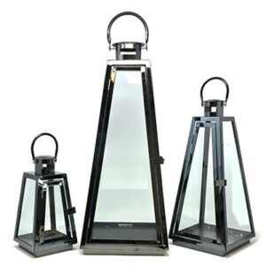 Ensemble de 3 lanternes antiques en métal et verre de qualité supérieure, fabrication artisanale, design marocain classique, parfait pour l'éclairage et la décoration intérieure - Product Image 4