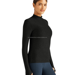 Yog personalizable transpirable estirable entrenamiento ropa deportiva secado rápido manga corta sin costuras Yoga Top hecho a mano Fitness camiseta - Product Image 3