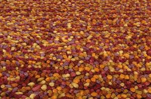 ชุดพรมปูพื้นทรงกลมเนื้อหยาบลายลูกบอลขน100% - Product Image 6