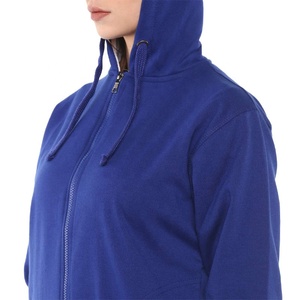 Nouveau design, sweat à capuche zippé personnalisé pour femme, vente en gros, sweat à capuche zippé uni pour femme, molleton lourd en coton, sweat à capuche zippé court pour femme - Product Image 6