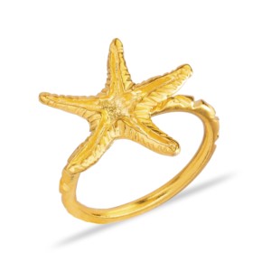 <b>Plain</b> Starfish Design Vintage Style Rhodium Plated Wedding Woman <b>Ring</b> Turkish Handmade 925 Sterling Silver Jewelry - Product Image 5